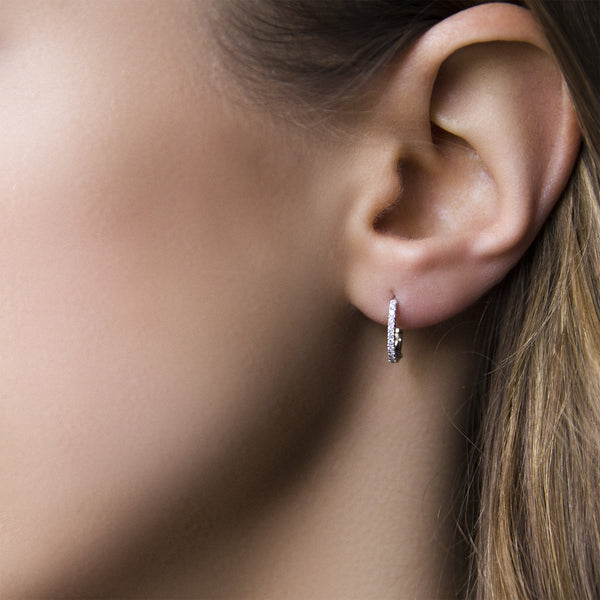 mini loop earrings
